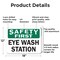 Signmission Eye Wash Station, 18 in W x Rectangle, Aluminum OS-2PACK-SF-A-1218-L-19585 - alternate 3